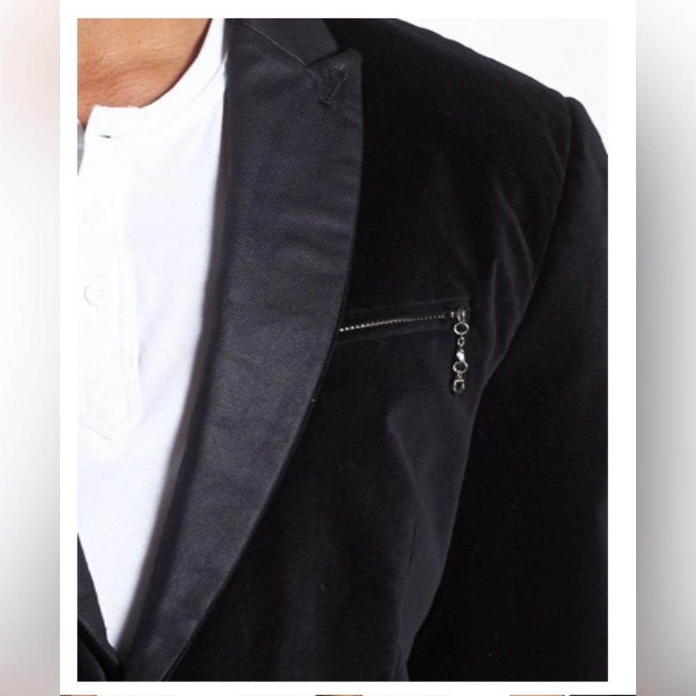 Men's Diesel Velvet Tuxedo Jacket Sportcoat
Black velvet Size Medium - Picture 14 of 14